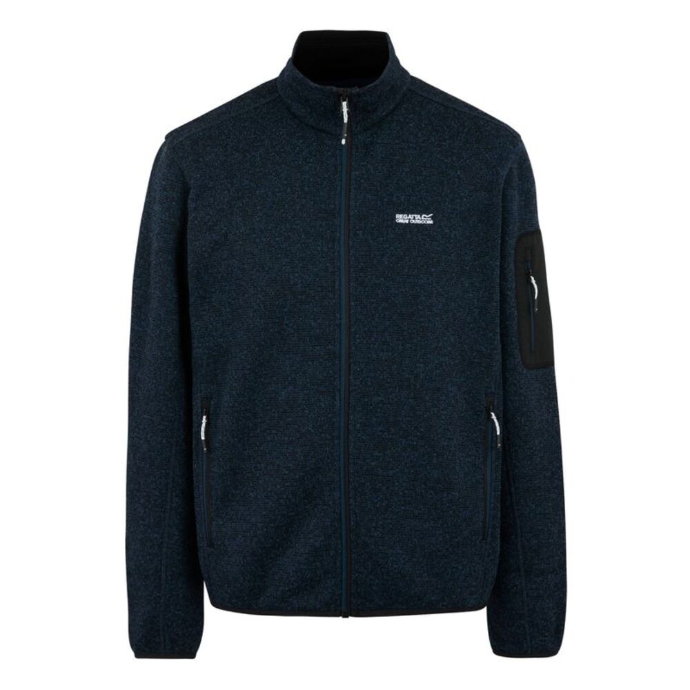 Regatta Mens Newhill Marl Full Zip Fleece Jacket / Moonlight Denim